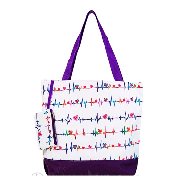 Handbags - Nurse Heartbeat Tote Bag